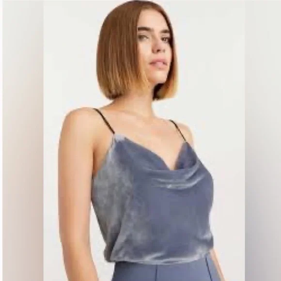 Cinq a Sept Marta Velvet Camisole Sz S - Picture 1 of 9